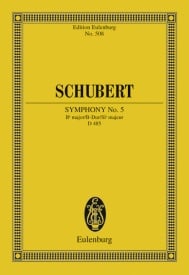 Schubert: Symphony No. 5 Bb major D 485 (Study Score) published by Eulenburg